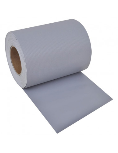 Recinzione Frangivento da Giardino PVC 70x0,19 m Grigio Chiaro