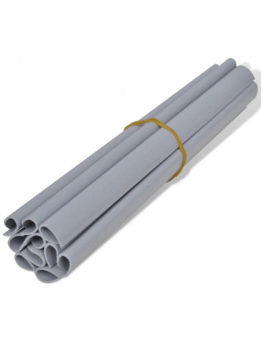 Recinzione Frangivento da Giardino PVC 70x0,19 m Grigio Chiaro