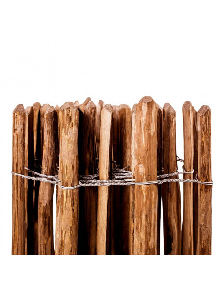 Staccionata in Legno di Nocciolo 60x500 cm