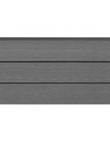 Pannelli di Ricambio per Recinzione 9 pz in WPC 170 cm Grigi