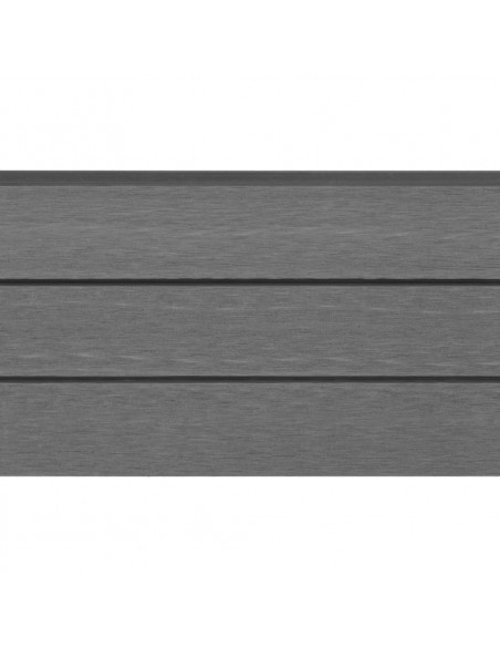 Pannelli di Ricambio per Recinzione 9 pz in WPC 170 cm Grigi