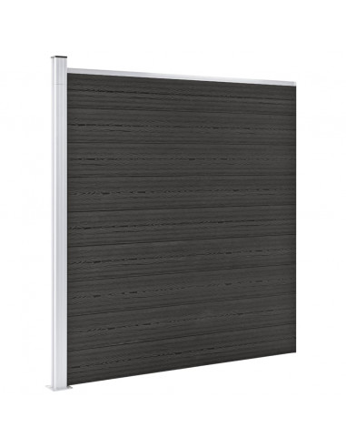 Pannello di Recinzione in WPC 175x186 cm Grigio