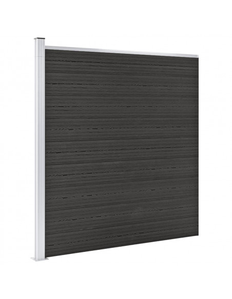 Pannello di Recinzione in WPC 175x186 cm Grigio