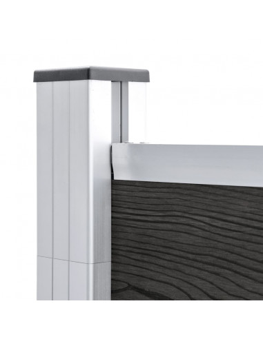 Pannello di Recinzione in WPC 175x105 cm Grigio