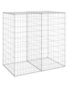 Gabbione con Copertura in Acciaio Zincato 100x60x100 cm 2