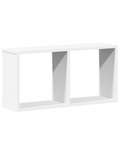 Mobile a Parete 60x16x30 cm Bianco in Legno Multistrato 2
