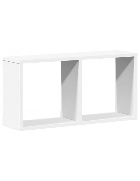 Mobile a Parete 60x16x30 cm Bianco in Legno Multistrato