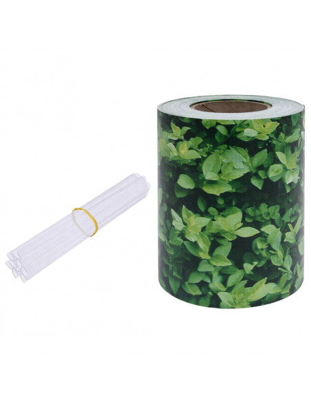 Recinzione Frangivento da Giardino PVC 35x0,19 m Verde