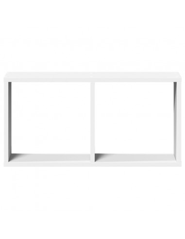 Mobile a Parete 60x16x30 cm Bianco in Legno Multistrato