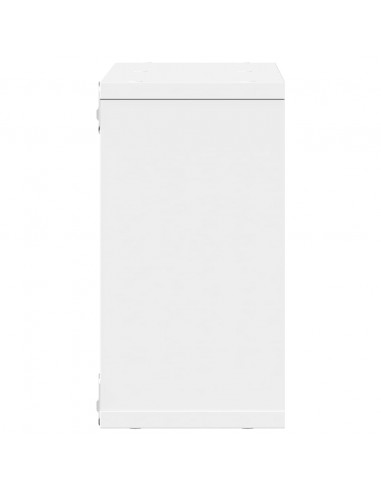 Mobile a Parete 60x16x30 cm Bianco in Legno Multistrato