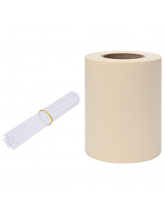 Recinzione Frangivento da Giardino PVC 35x0,19 m Crema 2