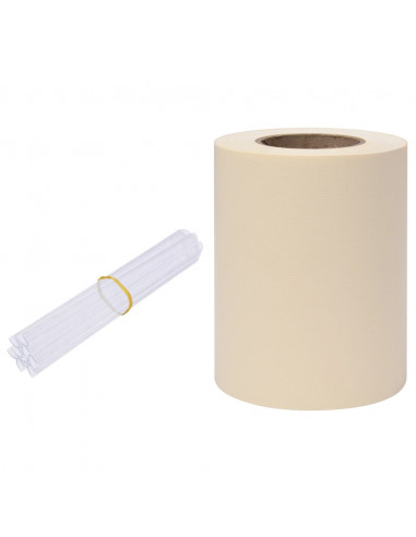 Recinzione Frangivento da Giardino PVC 35x0,19 m Crema