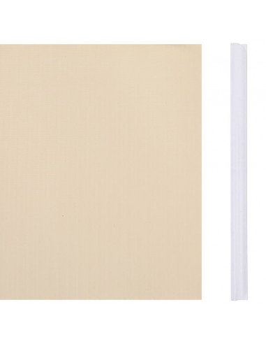 Recinzione Frangivento da Giardino PVC 35x0,19 m Crema