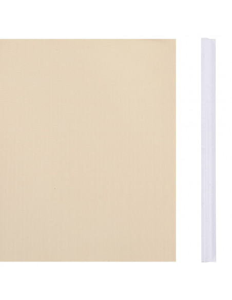 Recinzione Frangivento da Giardino PVC 35x0,19 m Crema