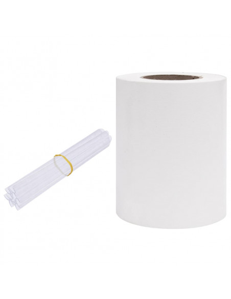 Recinzione Frangivento da Giardino PVC 35x0,19 m Bianco