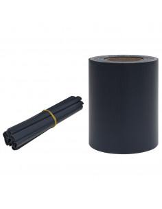 Recinzione Frangivento Giardino PVC 35x0,19m Grigio Scuro Opaco 2