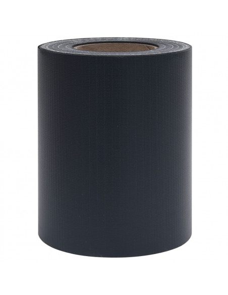 Recinzione Frangivento Giardino PVC 35x0,19m Grigio Scuro Opaco