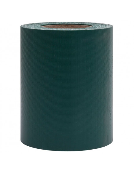 Recinzione Frangivento da Giardino PVC 35x0,19 m Verde Opaco