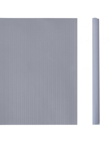 Recinzione Frangivento da Giardino PVC 35x0,19m Grigio Chiaro