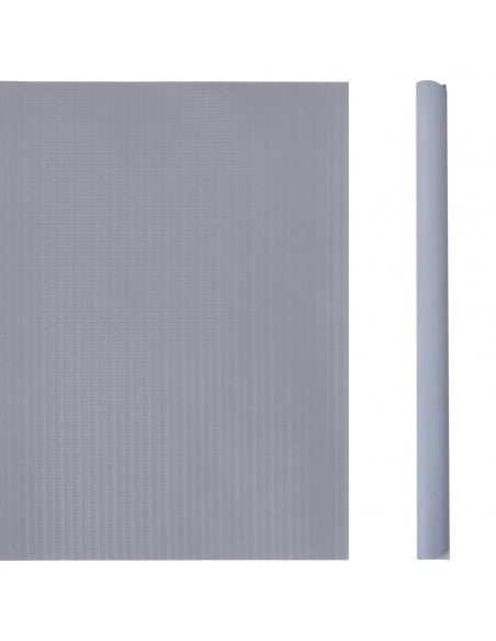Recinzione Frangivento da Giardino PVC 35x0,19m Grigio Chiaro