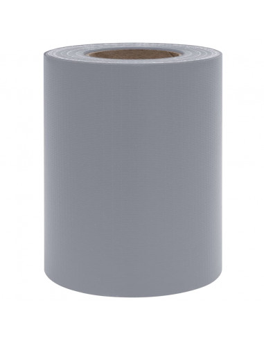 Recinzione Frangivento da Giardino PVC 35x0,19m Grigio Chiaro