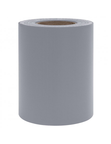 Recinzione Frangivento da Giardino PVC 35x0,19m Grigio Chiaro