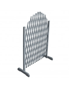 Recinzione a Traliccio in Massello di Abete 1,8x1 m Grigio 2