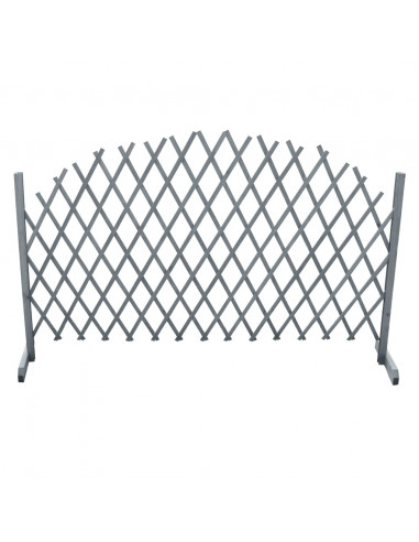 Recinzione a Traliccio in Massello di Abete 1,8x1 m Grigio