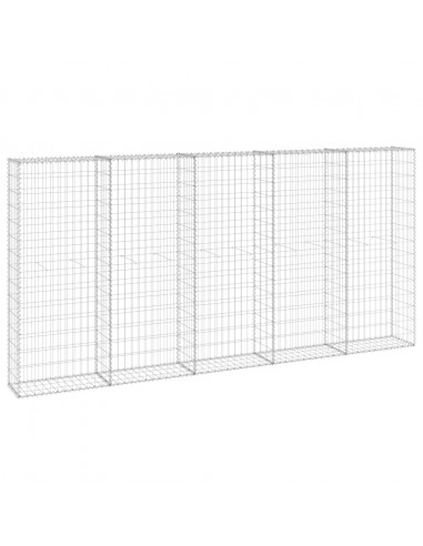 Gabbione con Copertura in Acciaio Zincato 300x30x150 cm