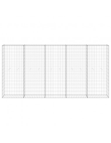 Gabbione con Copertura in Acciaio Zincato 300x30x150 cm