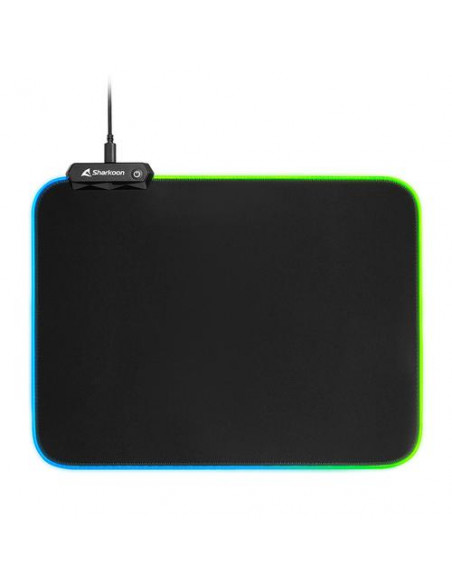 SHARKOON MOUSEPAD TAPPETINO GAMING 1337 MAT RGB V2 360, USB, LUNGHEZZA 36CM