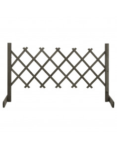 Traliccio da Giardino Grigio 120x60 cm in Massello di Abete 2