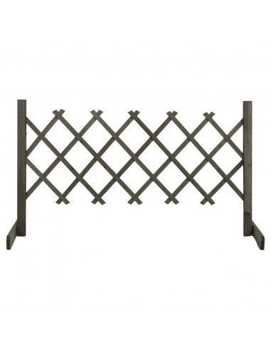 Traliccio da Giardino Grigio 120x60 cm in Massello di Abete