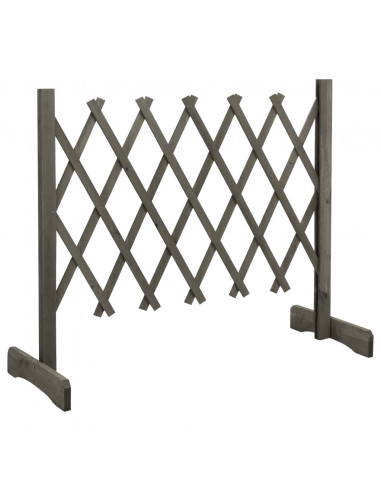 Traliccio da Giardino Grigio 120x60 cm in Massello di Abete