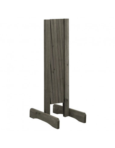 Traliccio da Giardino Grigio 120x60 cm in Massello di Abete