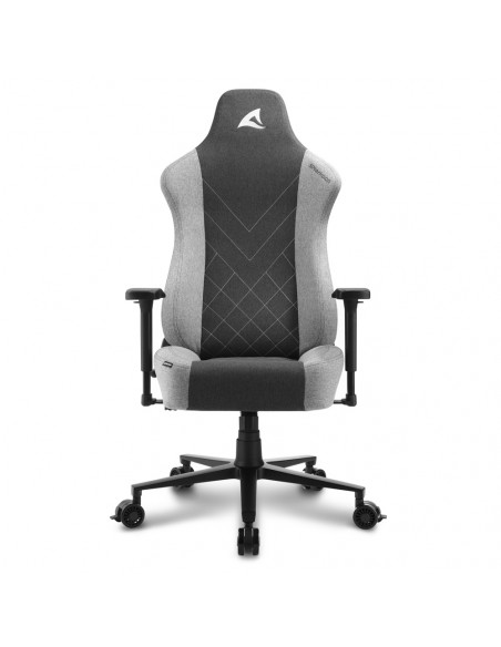 SHARKOON SEDIA GAMING SGS30 FABRIC IN TESSUTO DIMENSIONI COMFORT NERO E BIANCO