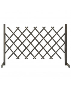 Traliccio da Giardino Grigio 120x90 cm in Massello di Abete 2