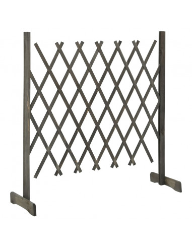 Traliccio da Giardino Grigio 120x90 cm in Massello di Abete