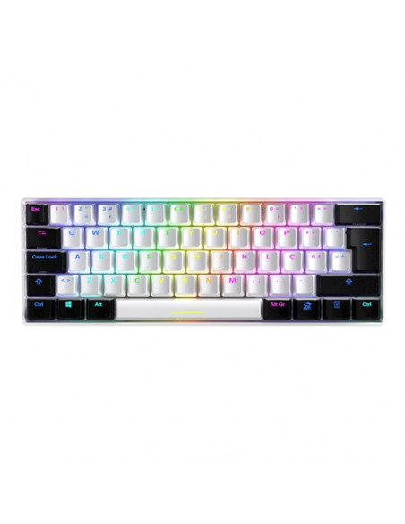 SHARKOON TASTIERA GAMING MECCANICA SGK50 S4 SWITCH KAILH RED, LAYOUT ITA, BIANCO