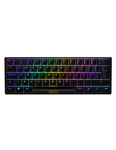 SHARKOON TASTIERA GAMING MECCANICA SGK50 S4 SWITCH KAILH RED, LAYOUT ITA, NERO