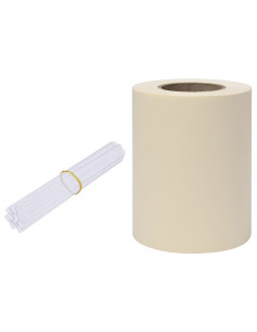 Recinzione Frangivento da Giardino PVC 70x0,19 m Crema 2