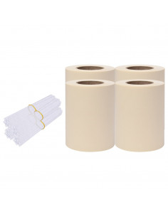 Recinzione Frangivento 4 pz in PVC 35x0,19 m Crema 2