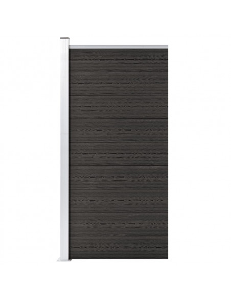 Pannello di Recinzione in WPC 95x186 cm Grigio