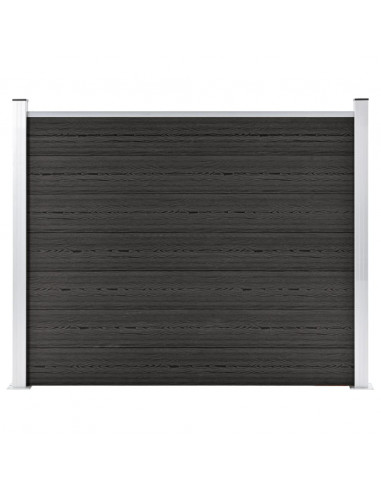 Pannello di Recinzione in WPC 180x146 cm Grigio