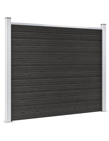 Pannello di Recinzione in WPC 180x146 cm Grigio