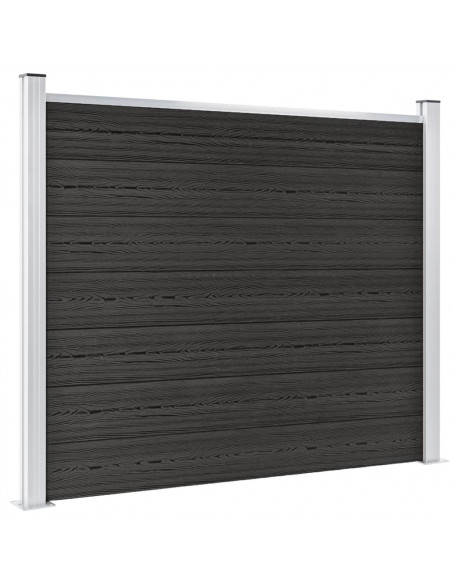 Pannello di Recinzione in WPC 180x146 cm Grigio
