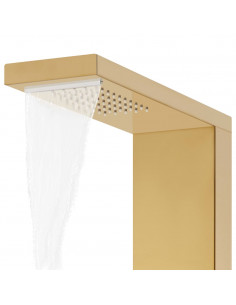 Sistema di Pannelli Doccia in Acciaio Inossidabile 201 Oro