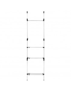 Sistema per Guardaroba Telescopico Aste Mensole in Alluminio