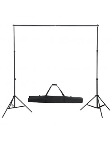 Sistema Portafondali con Fondale Nero 300 x 300 cm