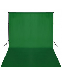 Sistema Portafondali con Fondale Verde 300 x 300 cm